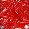 BeadTin Ruby Transparent 25mm Airplane Plastic Pony Beads (24pcs)